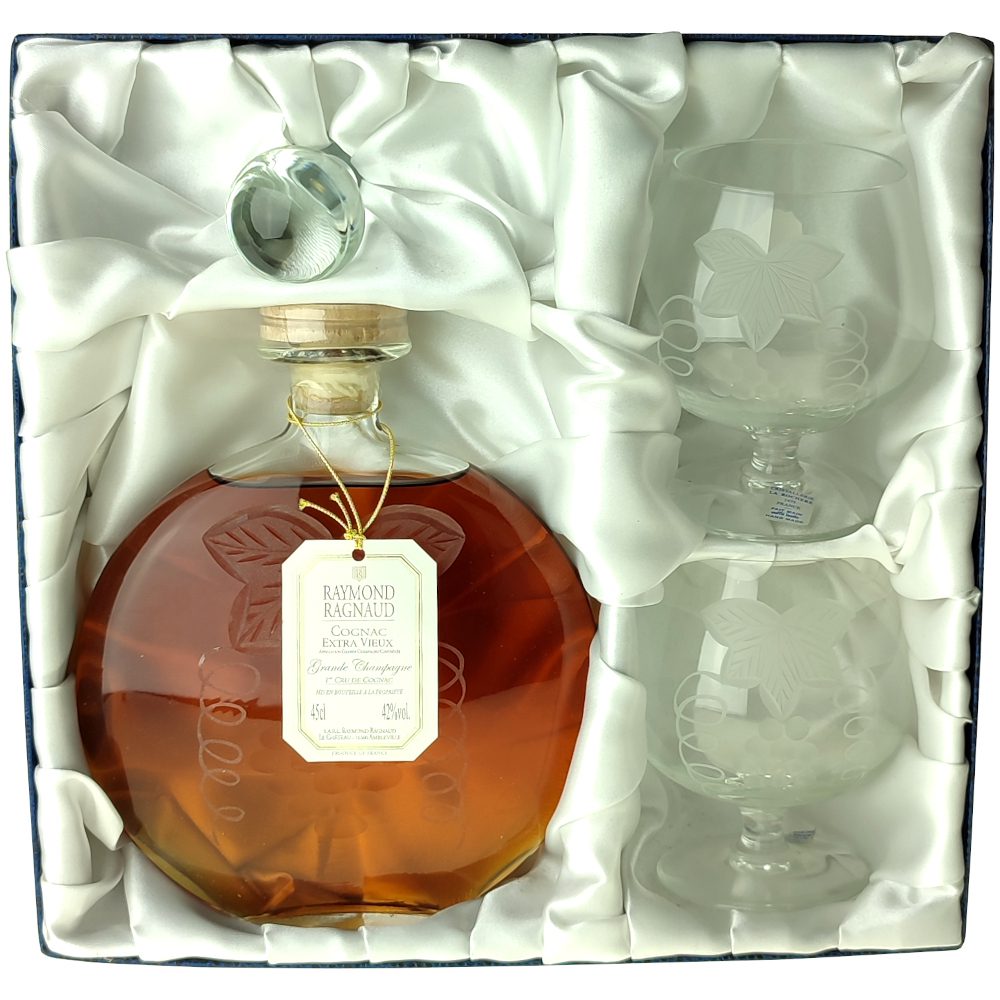 Cognac grande Champagne Extra Vieux Coffret 2 Verres, Cognac Ragnaud 1